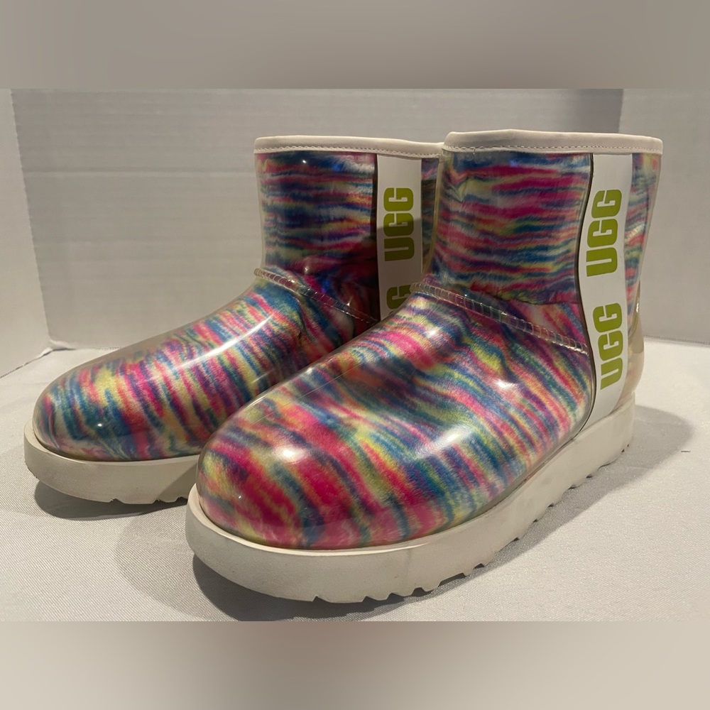 Ugg Classic Clear Mini Pixelate Multicolored Rain… - image 2